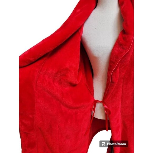 Victoria's Secret Robe Size M/L Red Plush - Picture 7 of 8